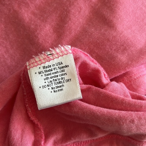 Cute Boho, pink peasant, style, top with buttons - Picture 6 of 6